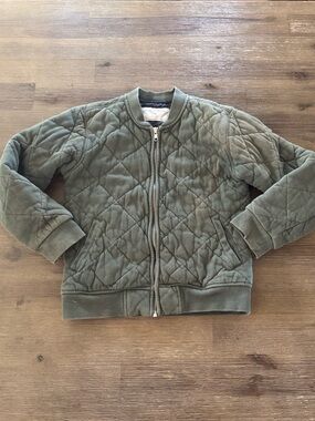 🟡EUC🟡 Rockets of Awesome Army Green Quilted Jacket - Youth Size 10